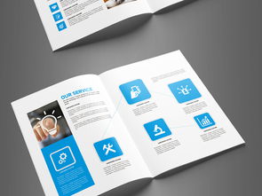 大氣藍(lán)色企業(yè)形象公司宣傳畫冊(cè)設(shè)計(jì) 高清AI模板下載與策劃指南